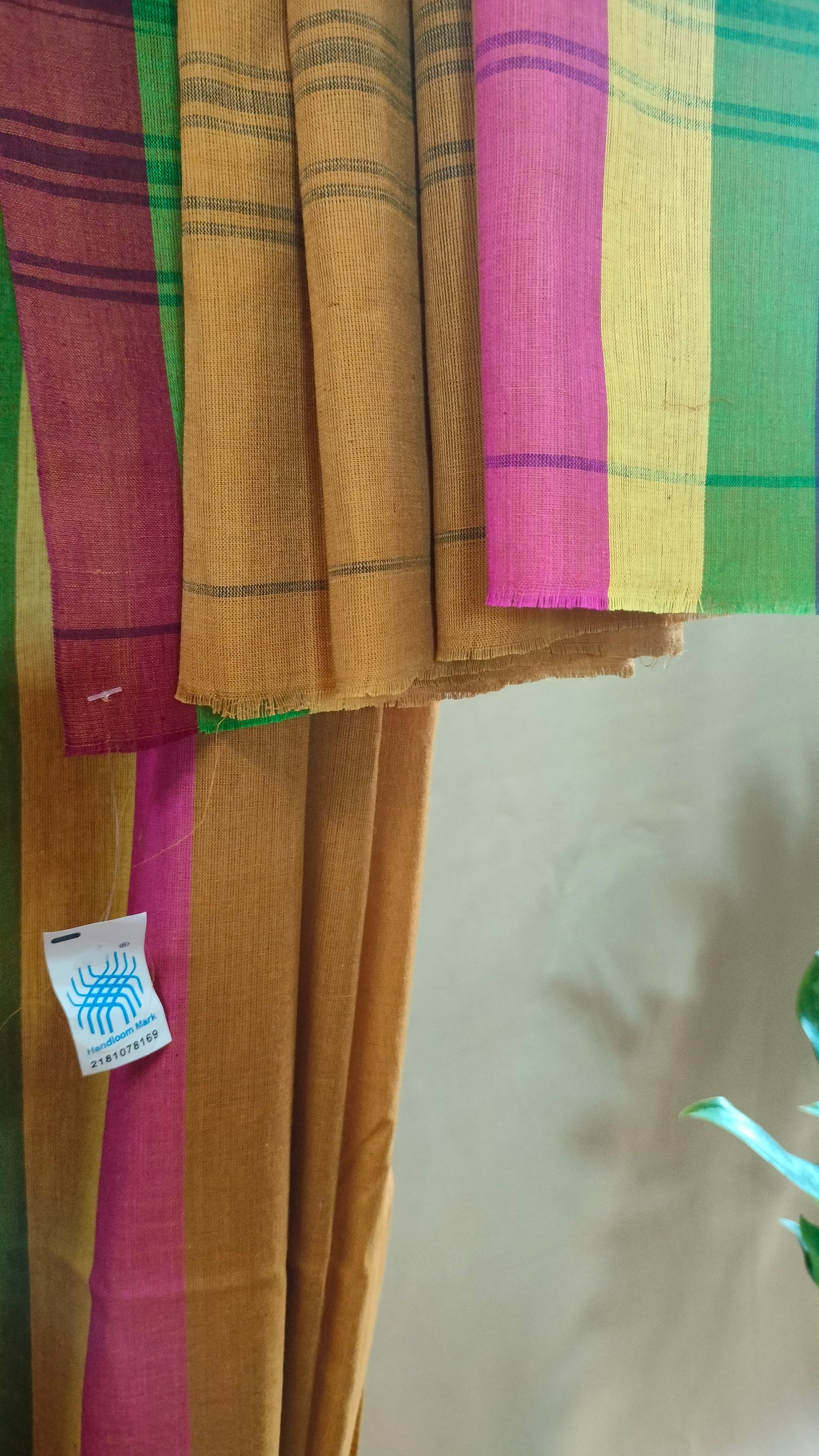 Harvest Song - Mustard Dhonekhali Handloom Cotton Saree