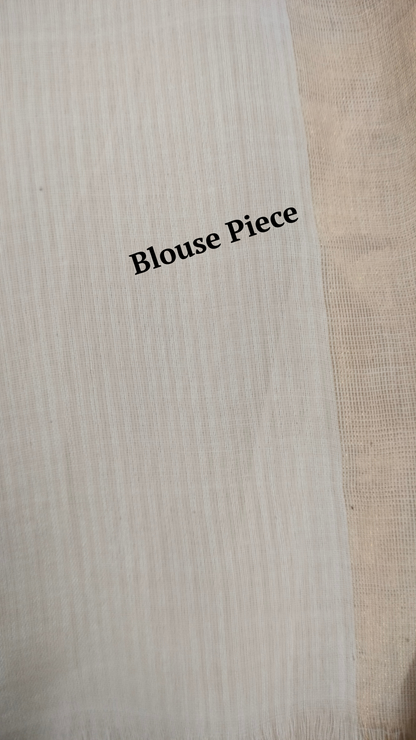 Shubhra Shahana - White Handwoven Mul Cotton Jamdani