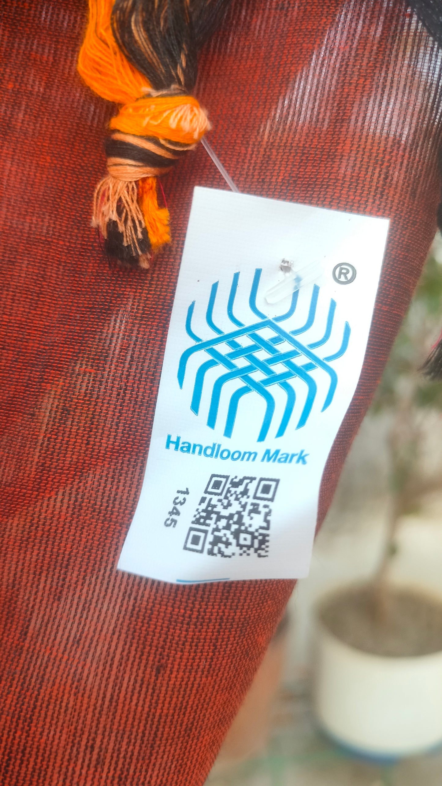 Ranga Mati – Rust Dhonekhali Handloom Cotton Saree