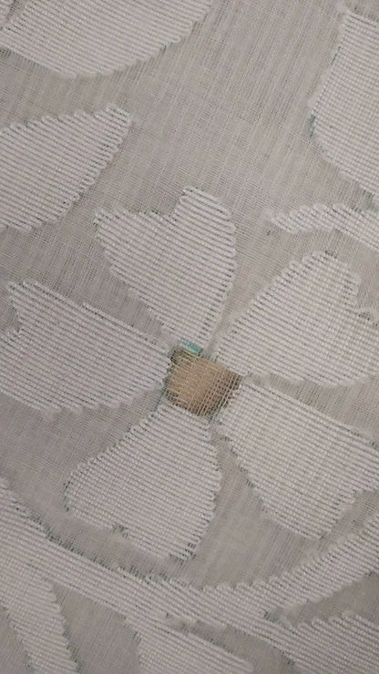 Shubhra Shahana - White Handwoven Mul Cotton Jamdani